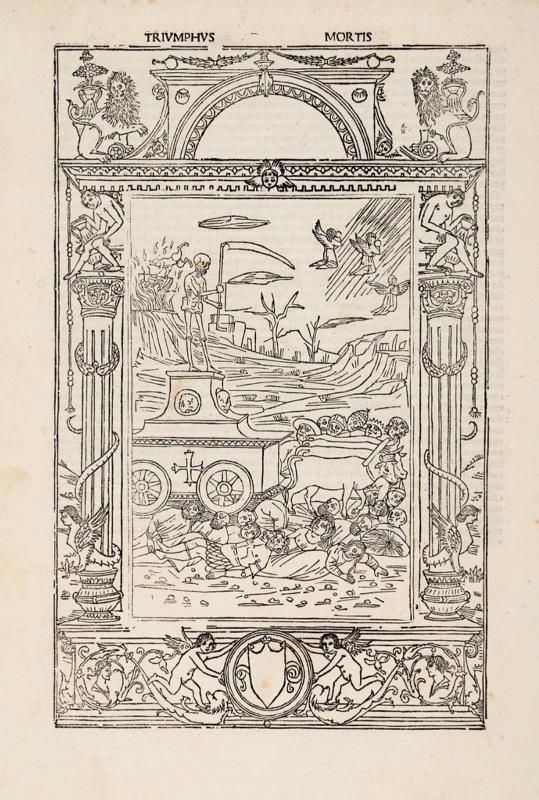 Triumph of Death, illustration to Petrarch.   Venice 1497