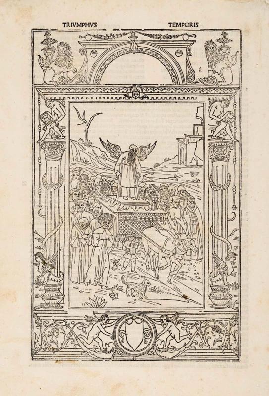 Triumph of Time, illustration to Petrarch.   Venice 1497