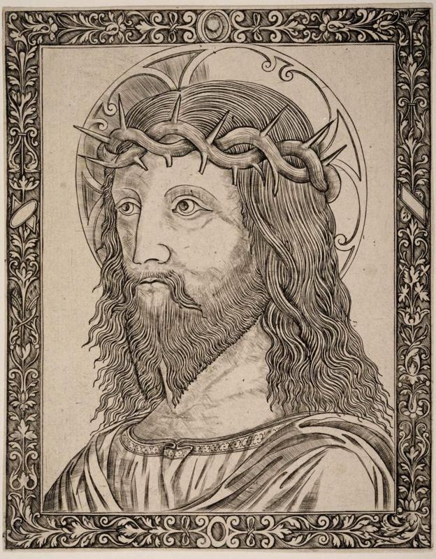 Head of Christ, with a Crown of Thorns