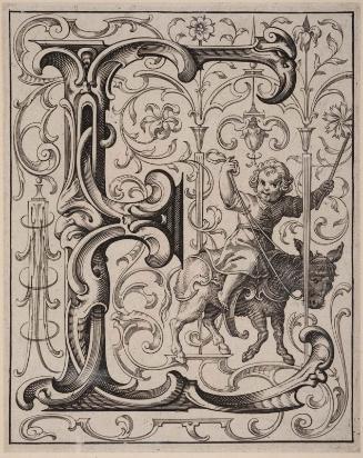 Newes ABC Büchlein (ornamental alphabet): E