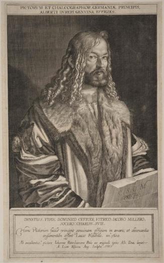Portrait of a man, half-length in cloak