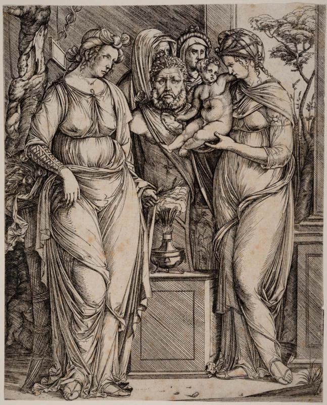 Sacrifice to Priapus (large plate)