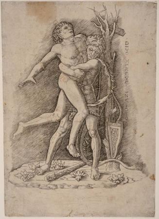 Hercules and Antaeus (The Smaller Plate)