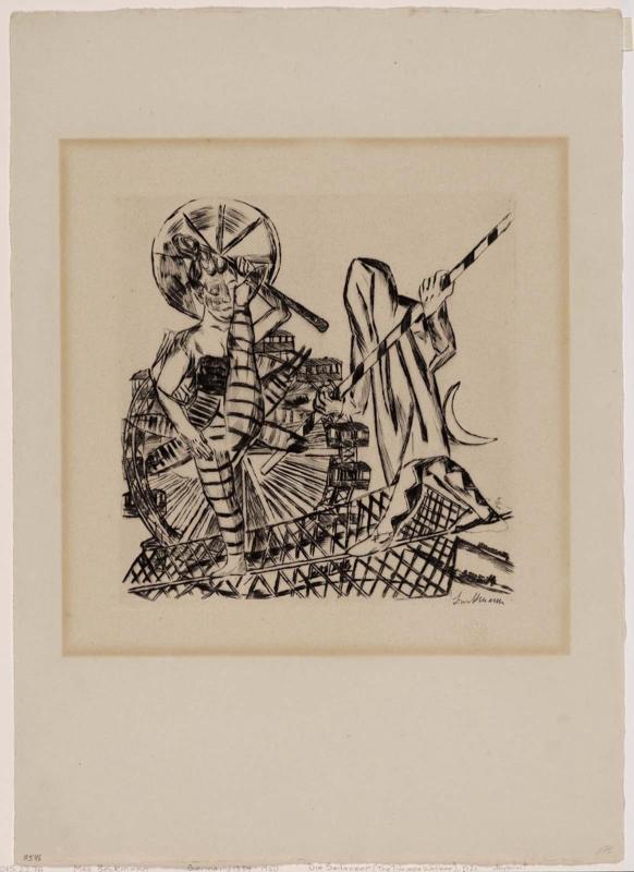 Die Seiltänzer (The Tightrope Walkers), plate 8 from the series Der Jahrmarkt  (Annual Fair)