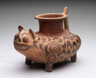 Jaguar effigy vessel