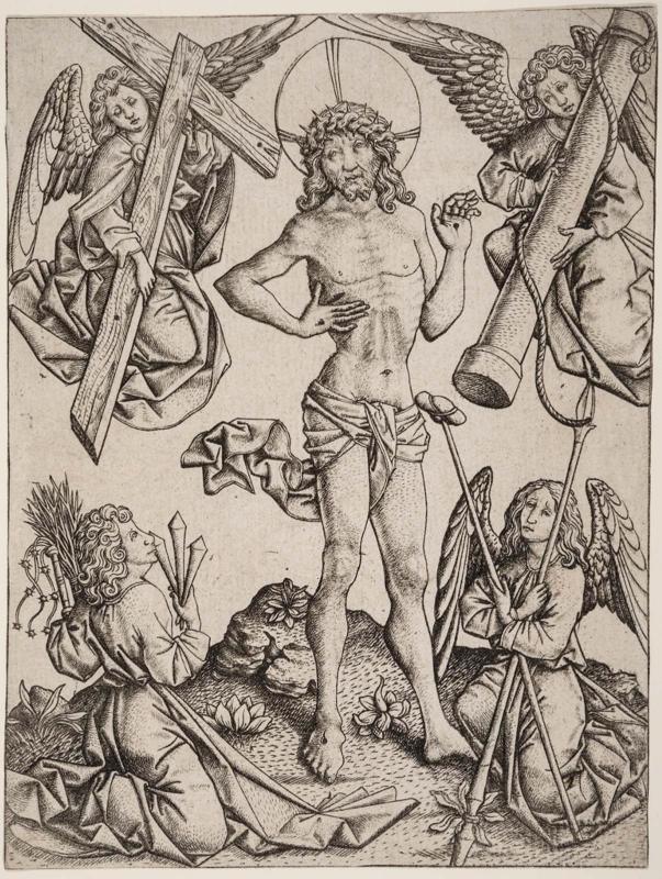 Christ as the Man of Sorrows Surrounded by Four Angels Carrying Instruments of the Passion