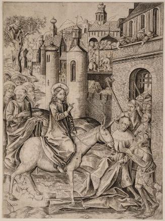 Christ's Entry into Jerusalem (from a Passion of Christ series, one of six plates)