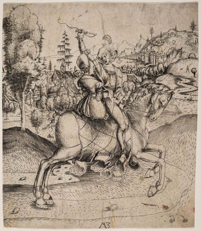 Knight and Lady on Horseback