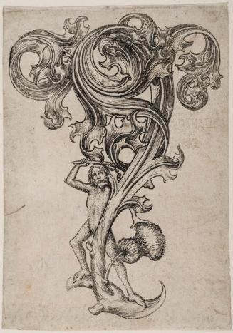 Thistle Ornament with Wild Man