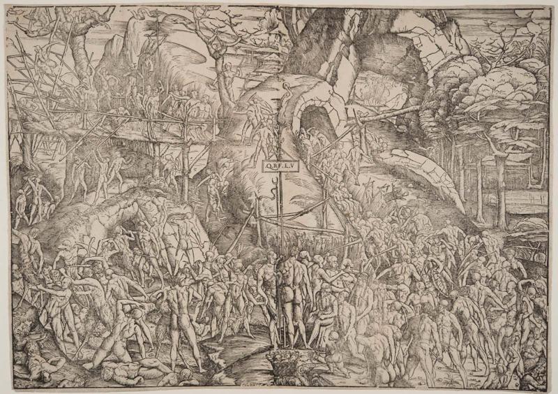 Combat of Satyrs and Naked Men