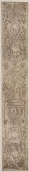Ornament Panel with a Triton and Two Infant Satyrs