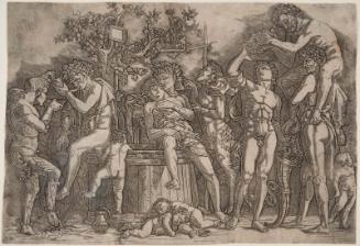 Bacchanal with a Wine Vat (copy in reverse)