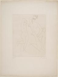 Deux Femmes Nues dans un Arbre