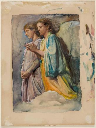 Adoring Angels, Study for a mural, Church of the Ascension, New York