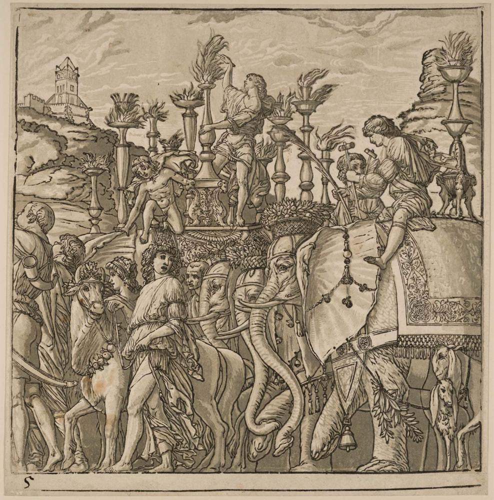 The Triumph of Caesar, Plate 5: Elephants and Torches