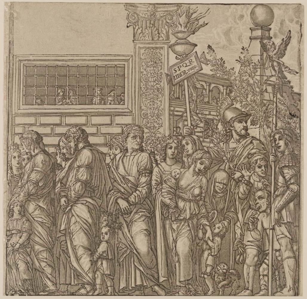 The Triumph of Caesar, Plate 7: Captives