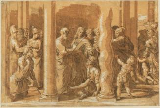 Saints Peter and John Healing the Lame Man at the Beautiful Gate