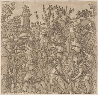 The Triumph of Caesar, Plate 6: Trophy Bearers