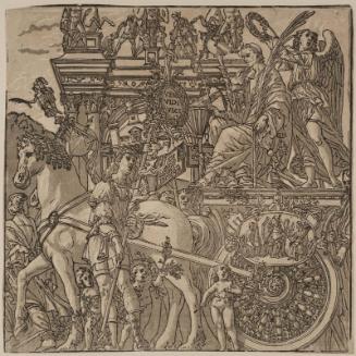 The Triumph of Caesar, Plate 9: Julius Caesar on His Chariot