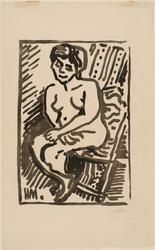 Seated Nude (Petit Bois noir)