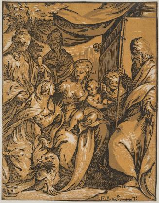 The Holy Family Surrounded by Saints