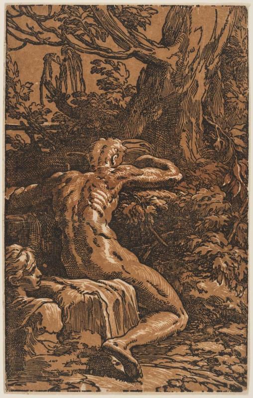 Nude Man Seen from Behind