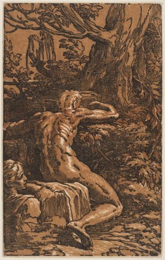 Nude Man Seen from Behind