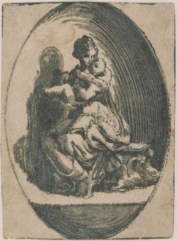 The Virgin and Child in an Oval