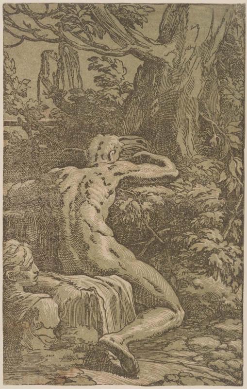 Nude Man Seen from Behind