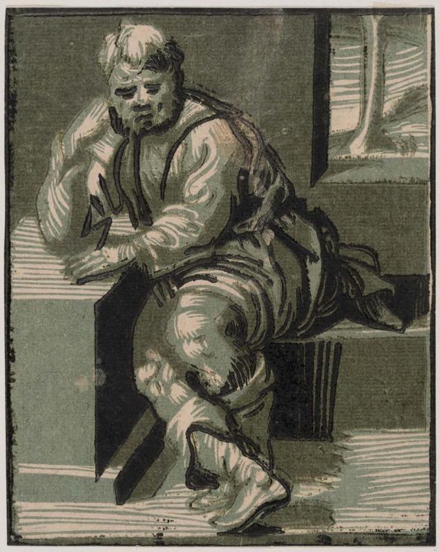 A Man Meditating