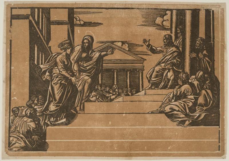 Martha and Mary Magdalen at the Temple