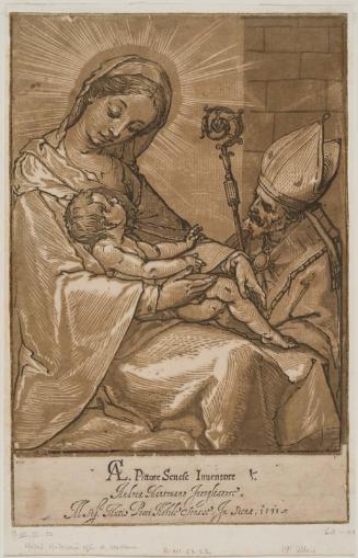 The Virgin and Child with a Bishop