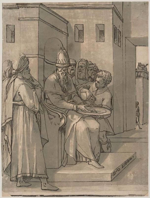 Pilate Washing His Hands (Left Half)