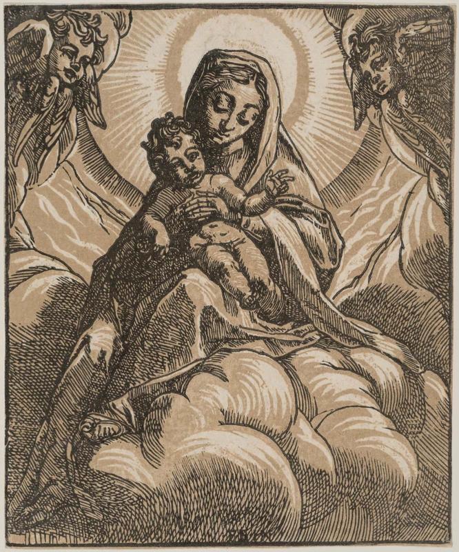 Madonna and Child in the Clouds