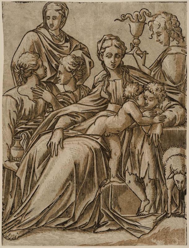 The Virgin and Child Accompanied by Saints