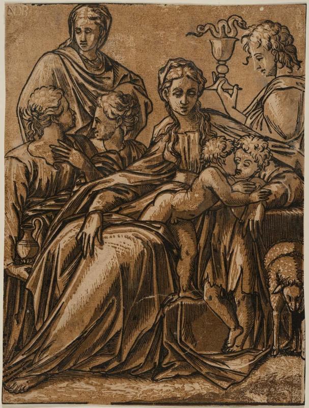 The Virgin and Child Accompanied by Saints