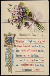 Birthday Greeting.