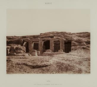 Nubie: Deir, Vue Generale du Monument Taille dans le Roc