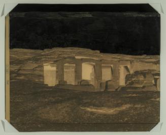 Nubie: Deir, Vue Generale du Monument Taille dans le Roc (negative)