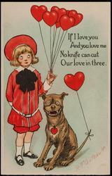 If I love you 
And you love me 
No knife can cut 
Our love in three.