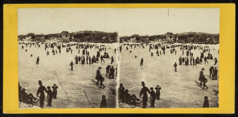 Skating Scene in Central Park, Winter 1866