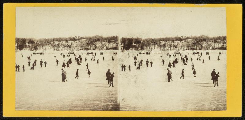 Skating Scene in Central Park, Winter 1866