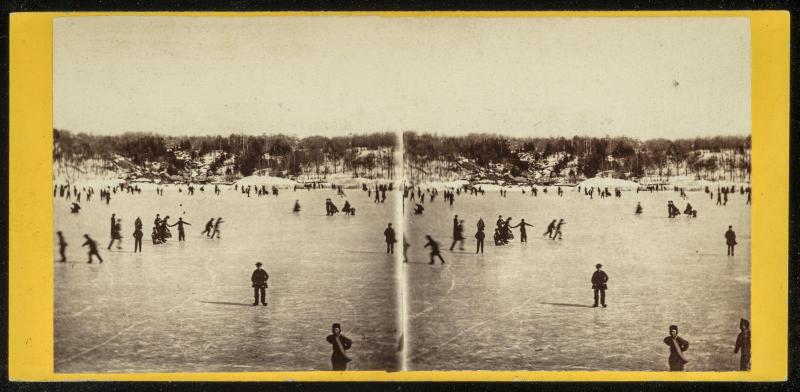 Skating Scene in Central Park, Winter 1866