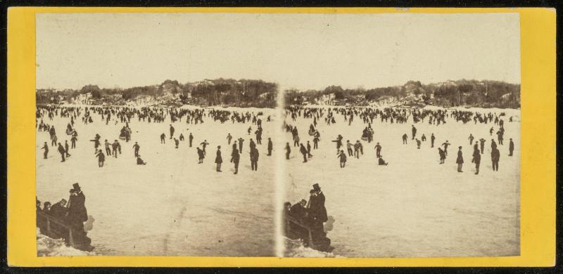 Skating Scene in Central Park, Winter 1866