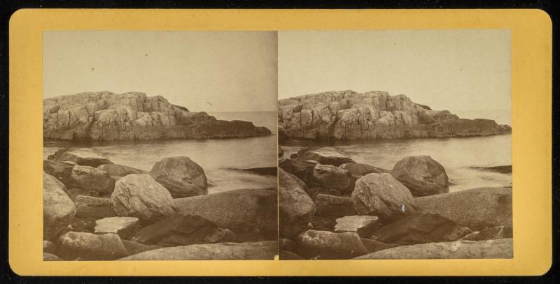 View of Indian Rock, Narragansett, Rhode Island