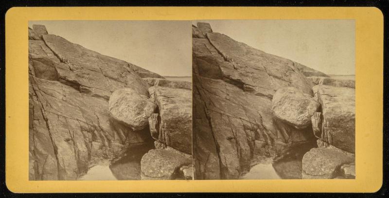 View of Flat Rock, Narragansett, Rhode Island