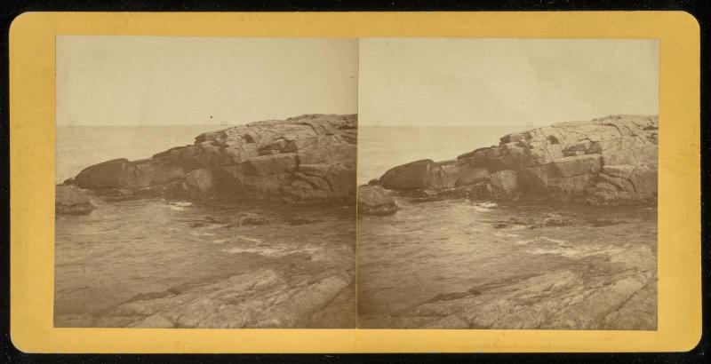 View of Rocks and Ocean, Narragansett, Rhode Island