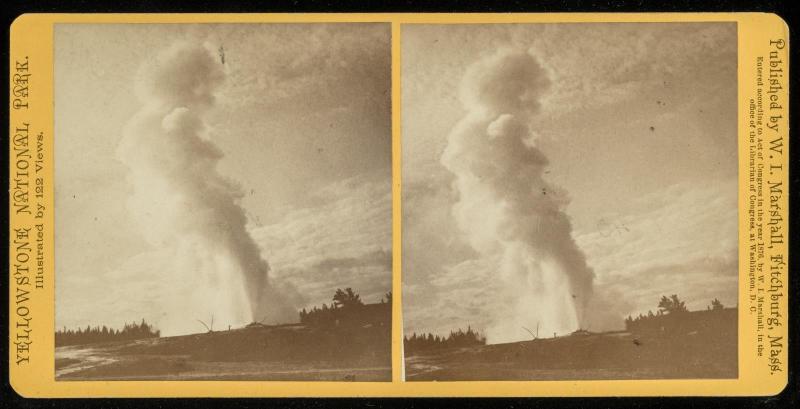 Old Faithful from E.  Near View.