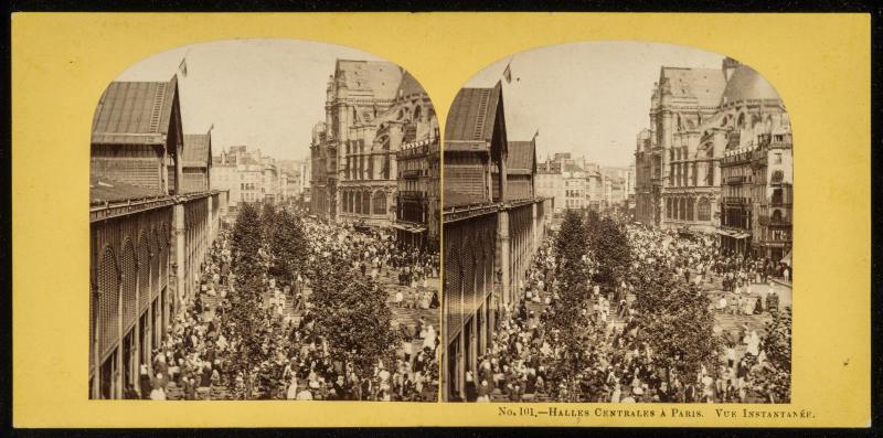 Halles Centrales à Paris. Vue Instantanée.