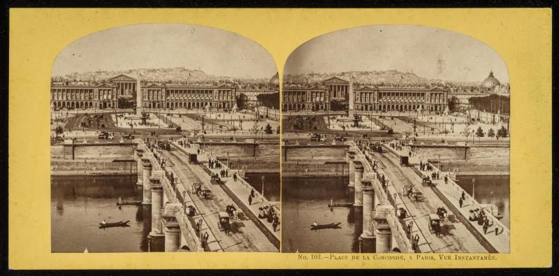 Place de La Concorde, à Paris. Vue Instantanée.